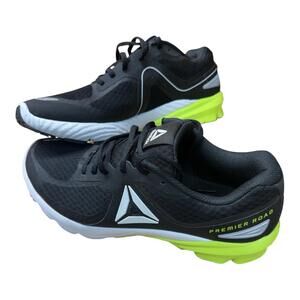 Reebok Running Shoes Mens 10.5 Black Neon Green Premier Road